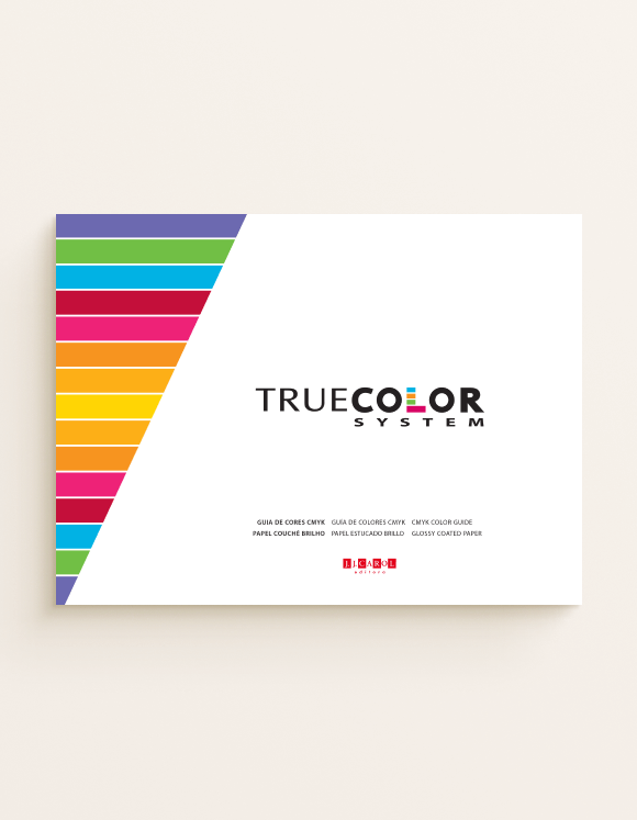 True Color System - volume 1 - escala de cores CMYK - Papel Revestido